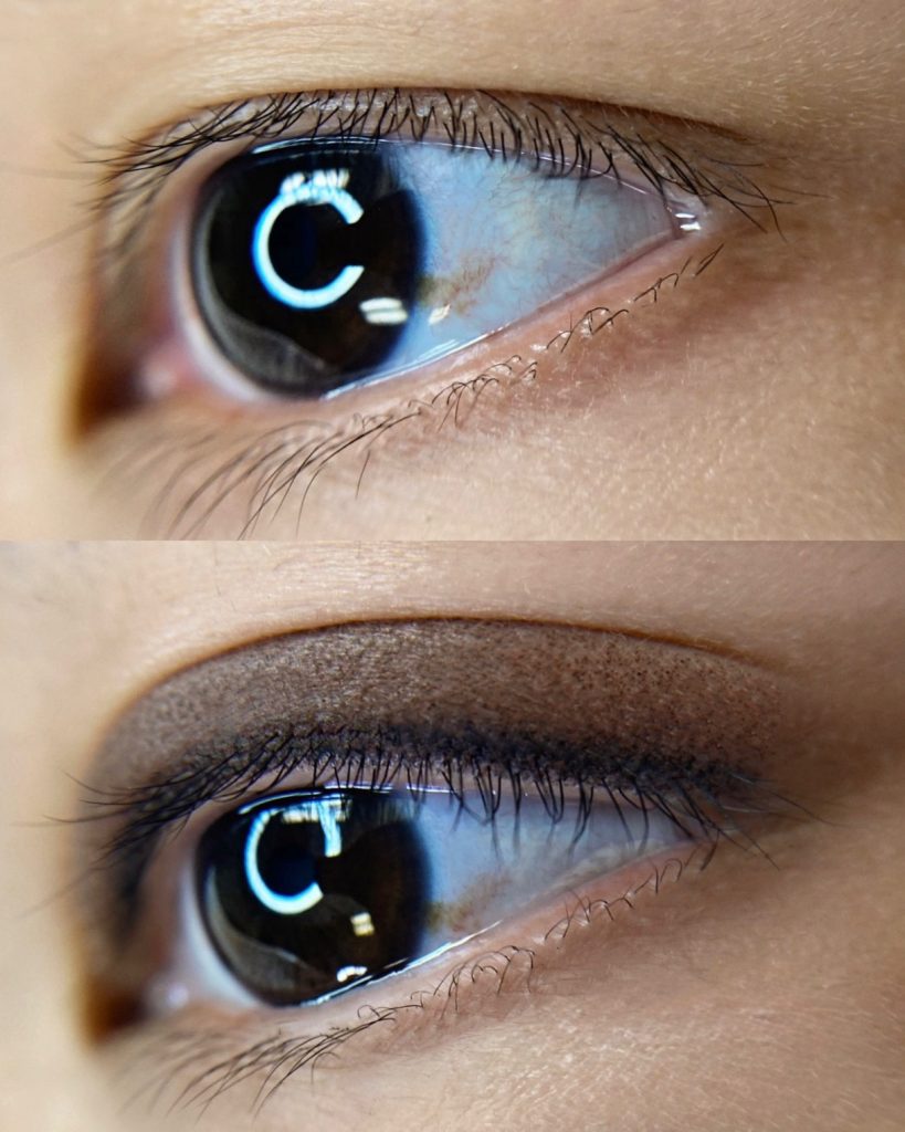 Permanent makeup eyeliner tattoo eyeshadow smokey eyes San Diego 