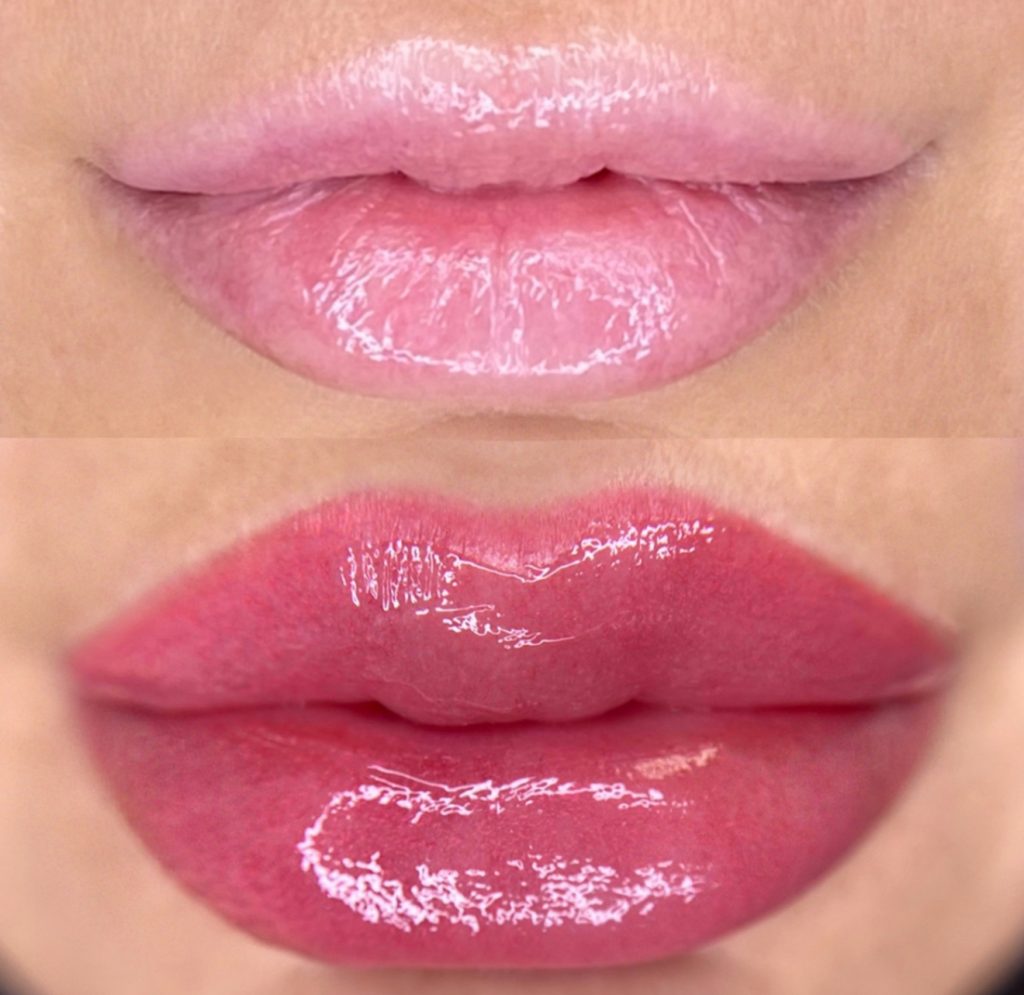 Permanent lip blush tattoo permanent makeup lip color San Diego 