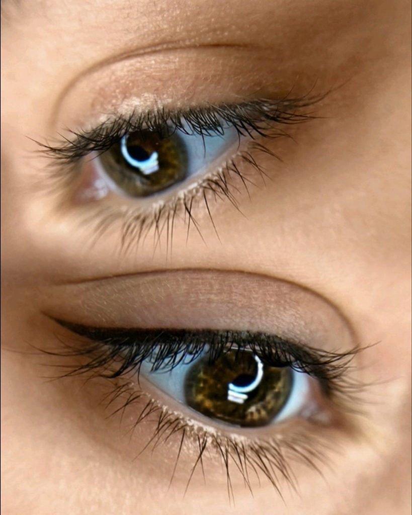 Permanent makeup eyeliner tattoo classic winged liner San Diego