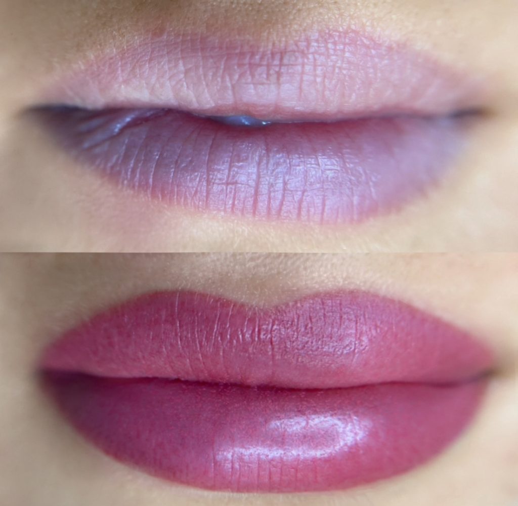Permanent lip blush tattoo natural flawless permanent makeup San Diego